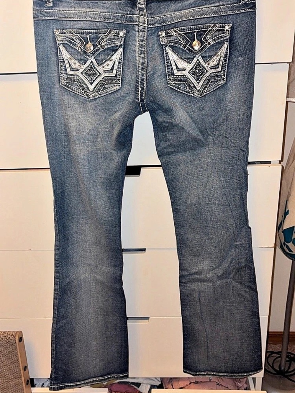 Vanity Premium Vanity Collection Boot Cut Jeans Blue Waist 29W/33L
